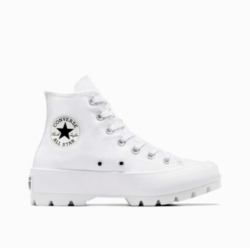 Converse Chuck Taylor All Star Lugged White High-Top Sneakers